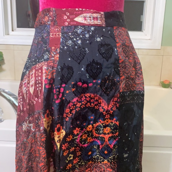 Free People Sweet Dreams Maxi Skirt Size 14 Boho Gypsy - Picture 10 of 15